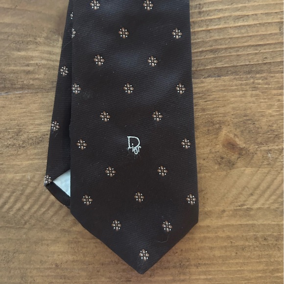 Vintage Dior Flower Tie - Picture 1 of 7